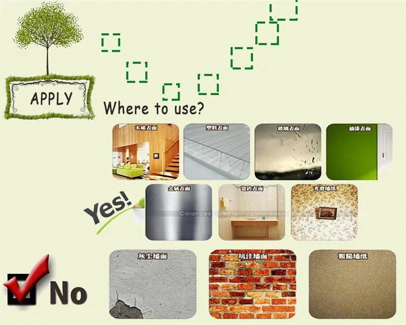 Waterproof Green Grass Wall Sticker - Removable DIY Home Decor