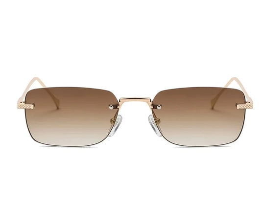 Randlose quadratische rechteckige Punk-Sonnenbrille