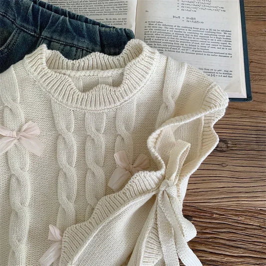 Knitted Vest Sweater for Girls