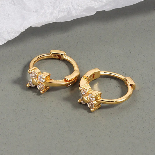 Women Minimalist Butterfly Diamond Stud Earrings