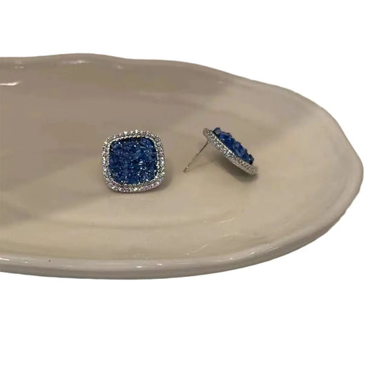 Gradient Diamond Crystal Studs