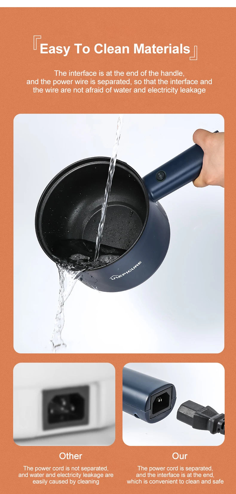 Multifunction Household Electric Rice Cooker with Hot Pot