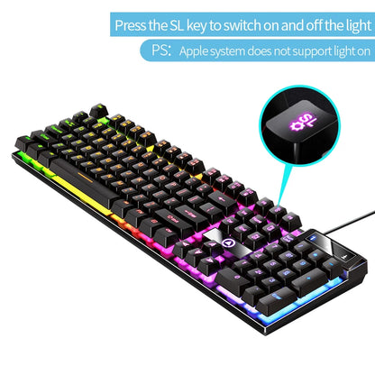 Low Profile Wired Gaming Keyboard with Numpad