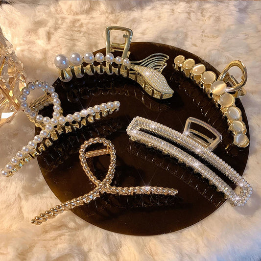 Gold Hair Claw: Retro Chic