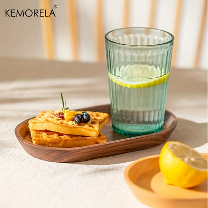 Japanese-Style Wooden Snack Plate for Tableware
