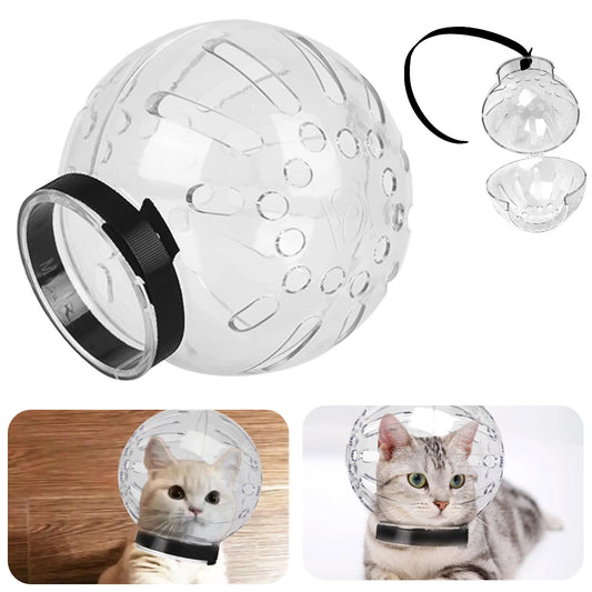 cat grooming, cat muzzle, cat accessories, space mask