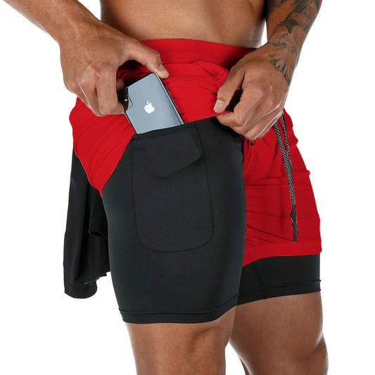 2-in-1-Sportshorts für Herren