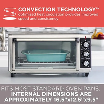 8-Slice Stainless Steel Toaster Oven