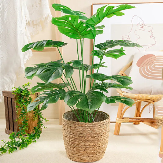 Large Artificial Monstera Palm Tree