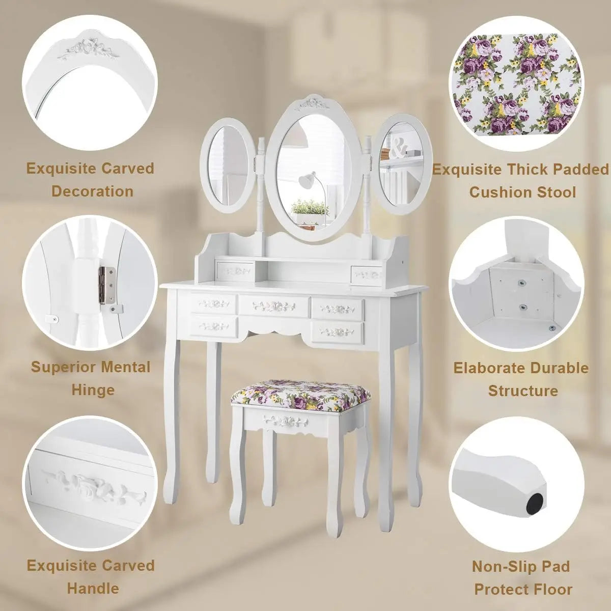 Elegantes Schminkset – Spiegel