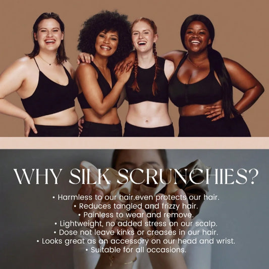 Élastiques à cheveux antidérapants Chouchous en soie