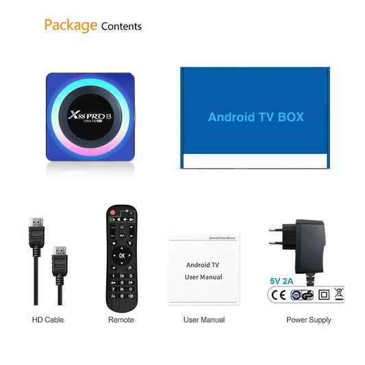 RK3528 Smart TV Box - Android 13, Quad Core, Dual WiFi6