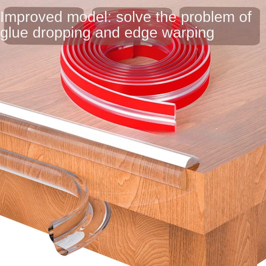 Protection de bord de table transparente pour la sécurité de bébé