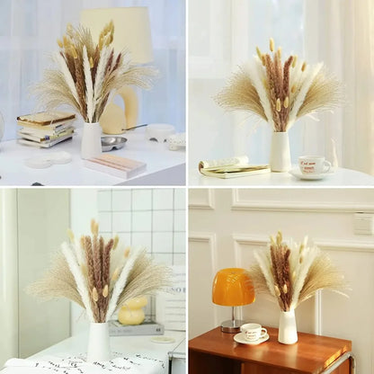 70pcs Reed Dried Flower Bouquets