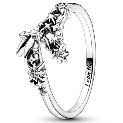 Princess Tiara Crown Ring in 925 Silver