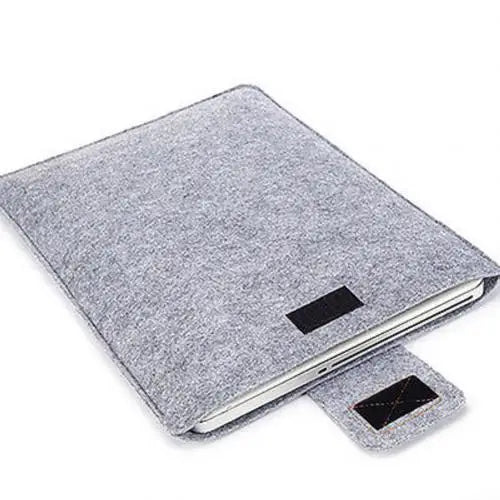Slim Felt Sleeve Tablet Case – Solid Color Storage Bag for MacBooks