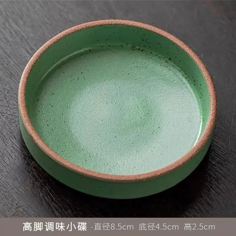 Service de table rond 12 pièces en grès