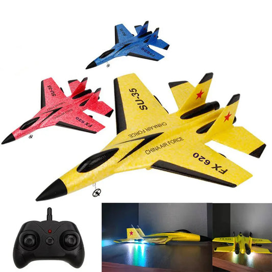 SU-35 RC Foam Glider – 2.4G Remote Control Fighter Jet Durable Airplane Toy