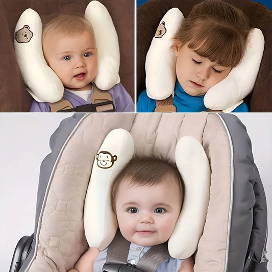 Baby Car Seat Neck Pillow - Banana Shaped Head Protector