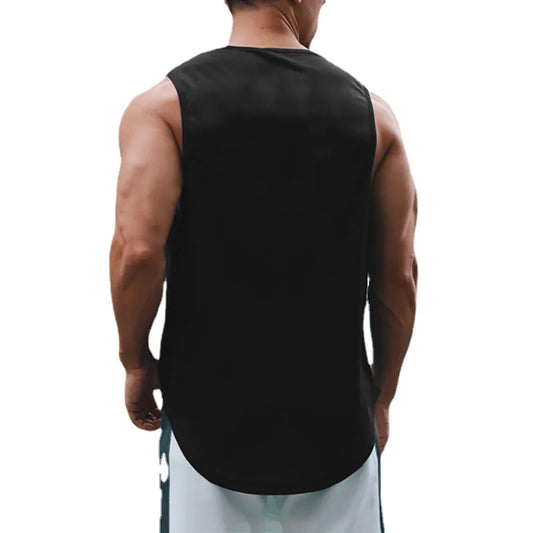 Men's Quick-Drying Loose Fitness Gym Summer Tank Top—Training Shirt Bodybuilding Sleeveless Basketball Vest