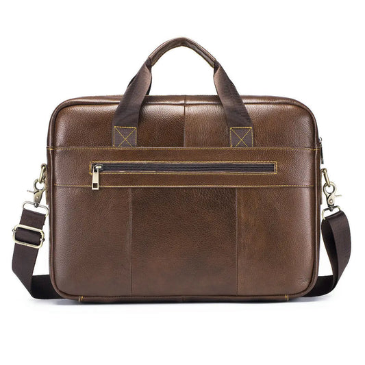 Retro Genuine Leather Laptop Briefcase