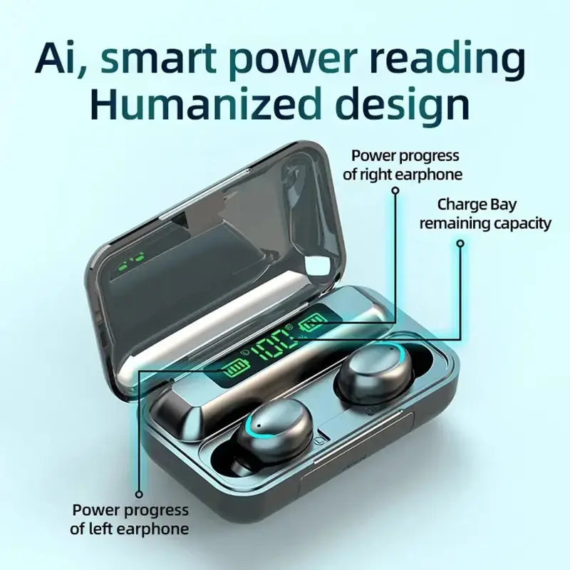 Écouteurs sans fil Bluetooth TWS F9-5C - Casque de sport étanche