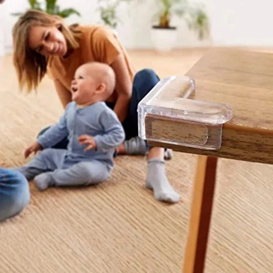 Protecteur de coin de table de sécurité pour enfants en silicone transparent