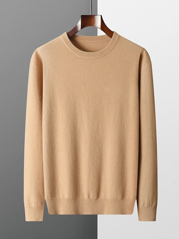 Men's Wool  Round Neck Sweater
