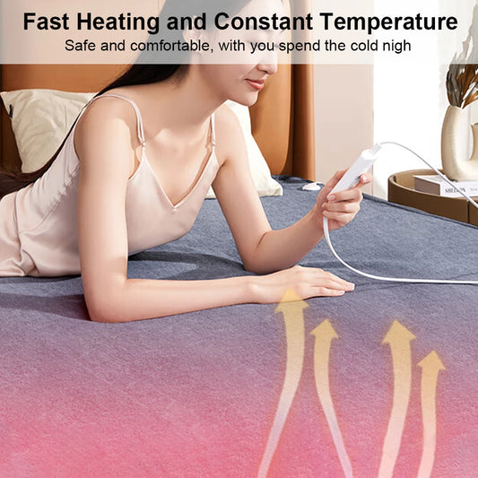 220V Electric Heating Blanket – Thicker Automatic Thermostat Body Warmer Thermal Mattress