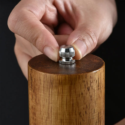 Antique Wooden Manual Spice Grinder - Adjustable Core