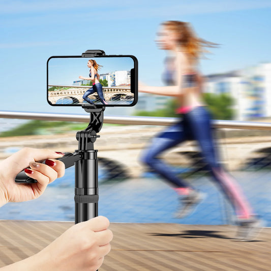 All-in-One 60" Cell Phone Selfie Stick Tripod Stand with Integrated Wireless