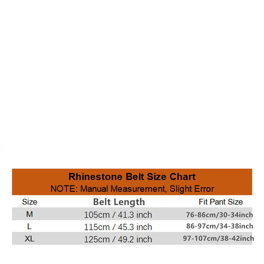 Ceinture western en strass scintillants