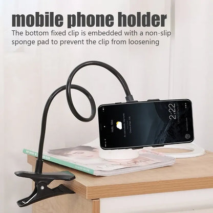 Flexible Gooseneck Bed Desk Table Phone Holder Stand