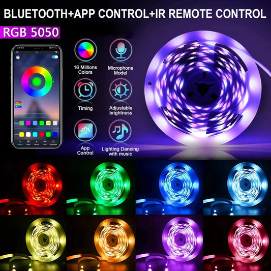 USB RGB LED Strip Lights - Remote Control