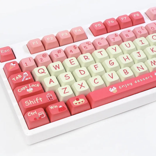 Capuchons de touches PBT XDA à la fraise douce 🍓