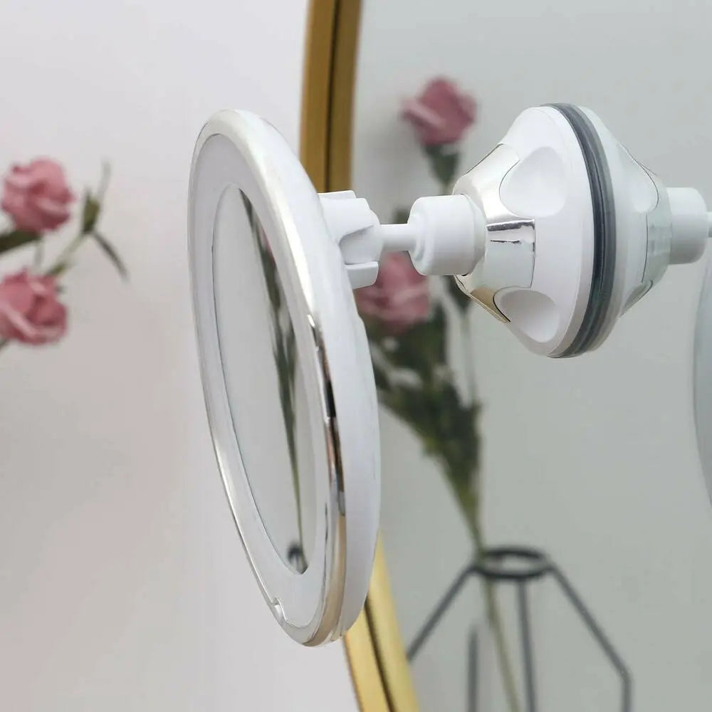 10x Magnifying Makeup Mirror with LED Lights