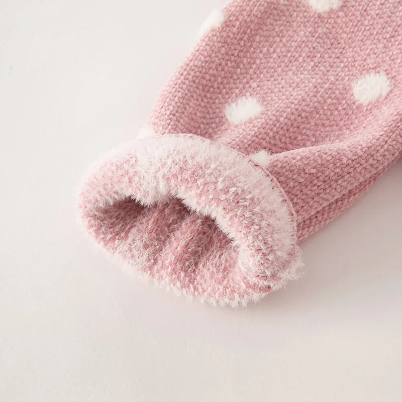 Stylischer Rollkragen-Strickpullover für Mädchen