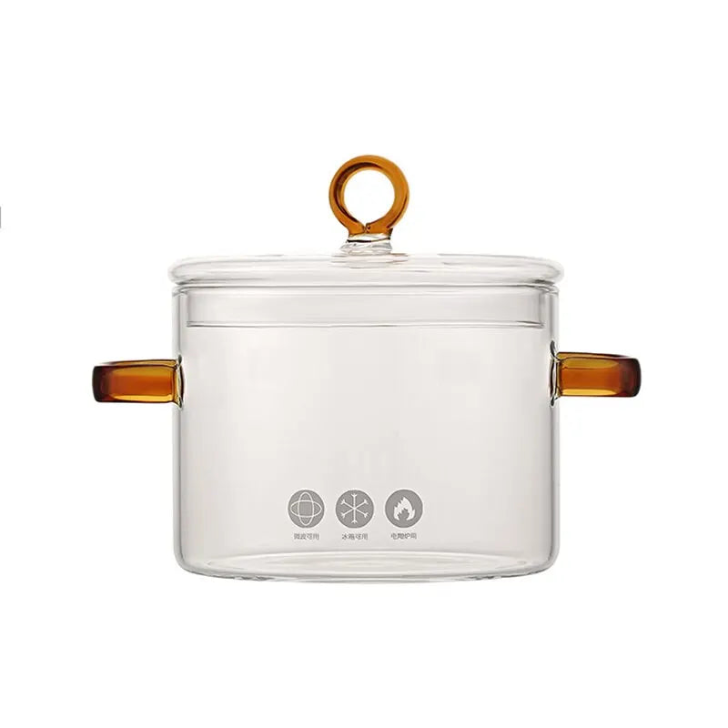 1.5L Glass Cooking Pot-High Capacity