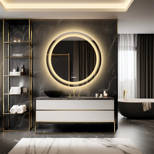 Dimmable LED Oval Bathroom Mirror