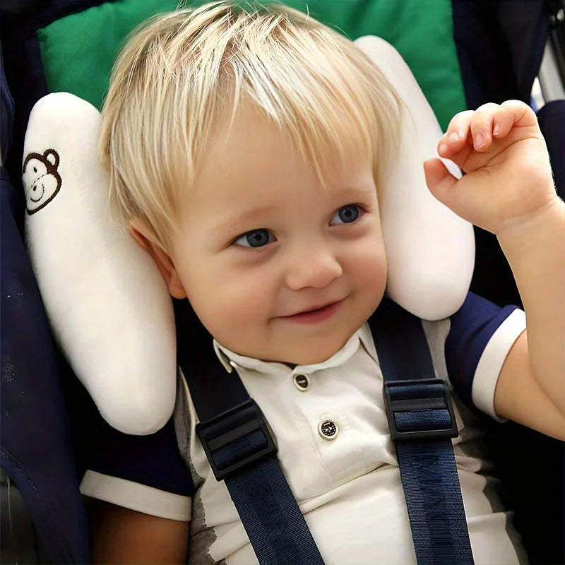 Baby Car Seat Neck Pillow - Banana Shaped Head Protector