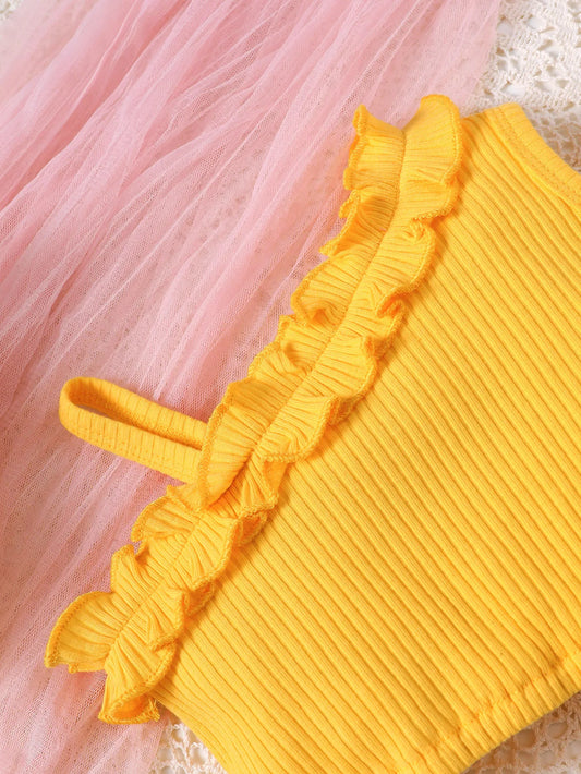 Sommerliche Baby-Mädchen-Kleidungssets mit niedlichem Aufdruck