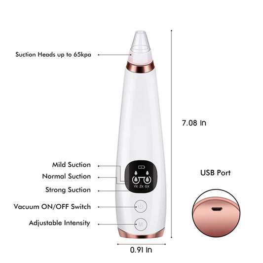 Electric Blackhead Remover Vacuum Acne Cleaner - Skin Care Tools