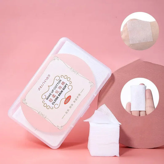 Disposable Soft Makeup Cotton Wipes – Facial Cleansing Pads Cosmetic Remover Paper Wipes