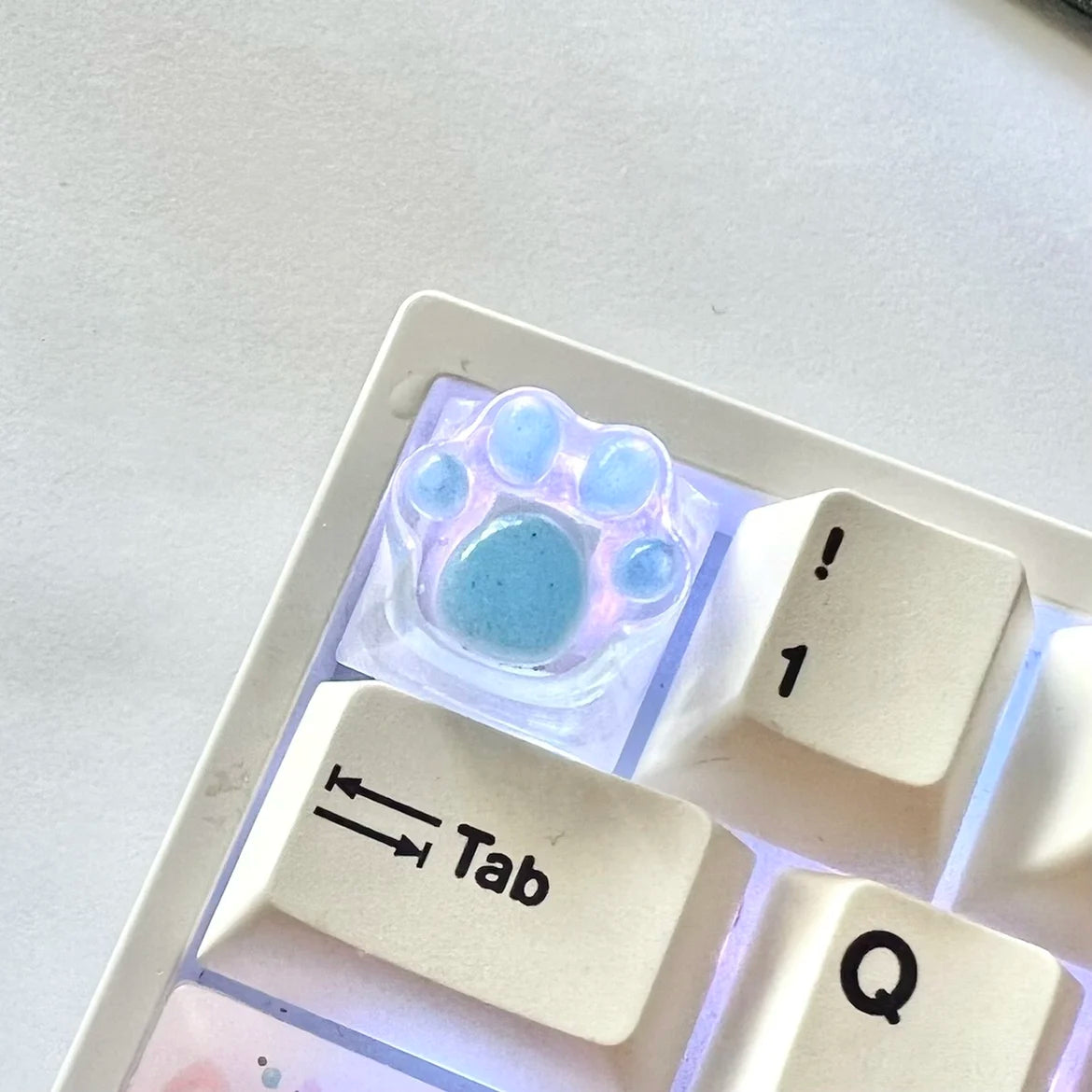 Capuchons de touches en résine pattes de chat