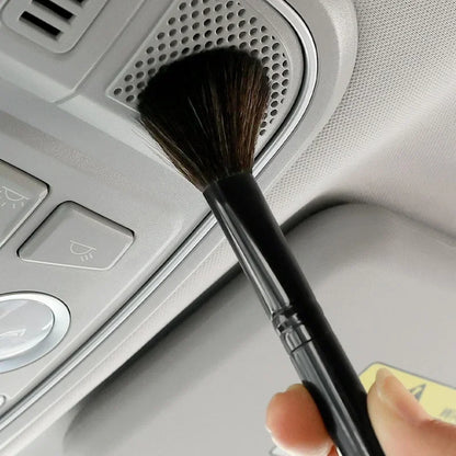 Super Soft Fiber Car Detailing Brush - Electrostatic Dust Removal