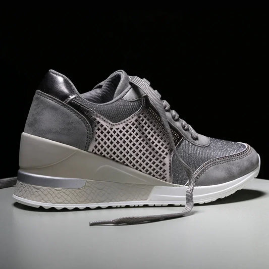 Women's Handmade Platform Wedge Sneakers