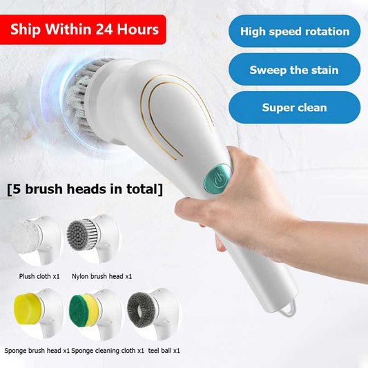 Multifunctional Electric Cleaning Brush for Kitchen and Bathroom