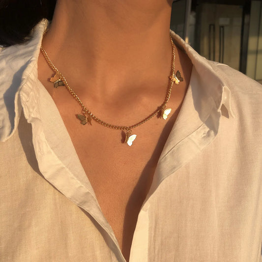 Collier en argent à trois couches