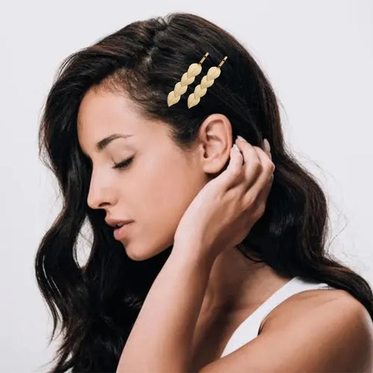 Épingle à cheveux coréenne en forme de V avec perles