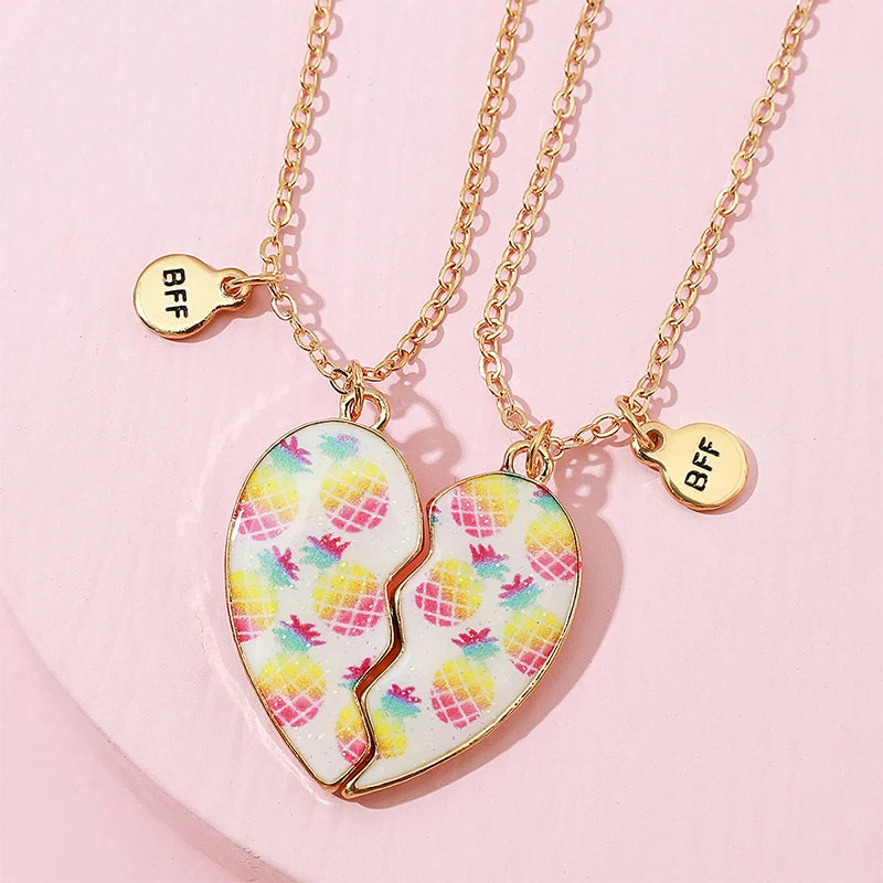 Cute Sushi BFF Necklaces Set